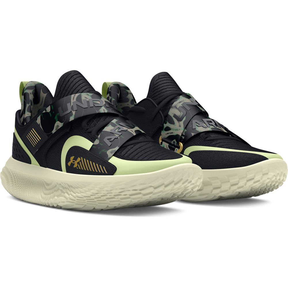 Tênis de Basquete Under Armour Flow FUTR x 4 Camo Preto 2
