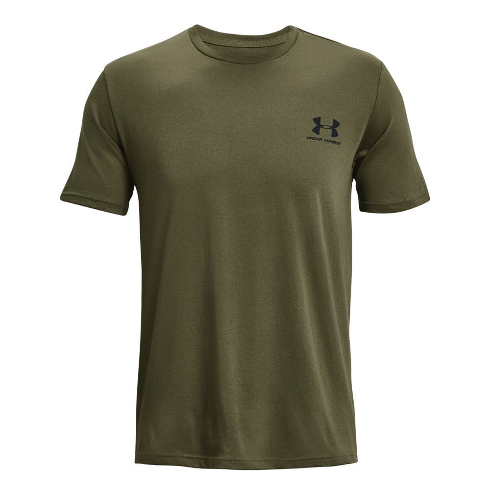 Camiseta Sportstyle Under Armour Left Chest Masculina Verde 5