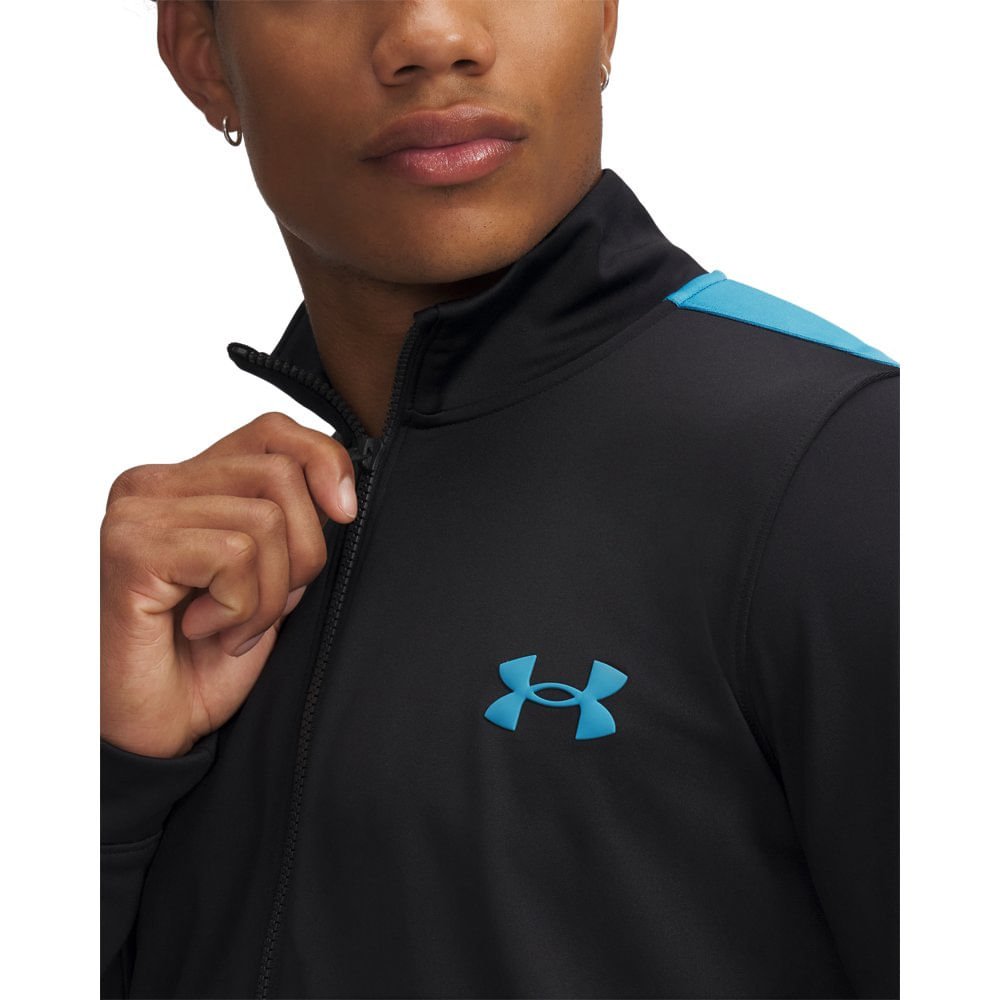 Conjunto de Agasalho de Treino Under Armour Knit Tracksuit Masculino Preto 3