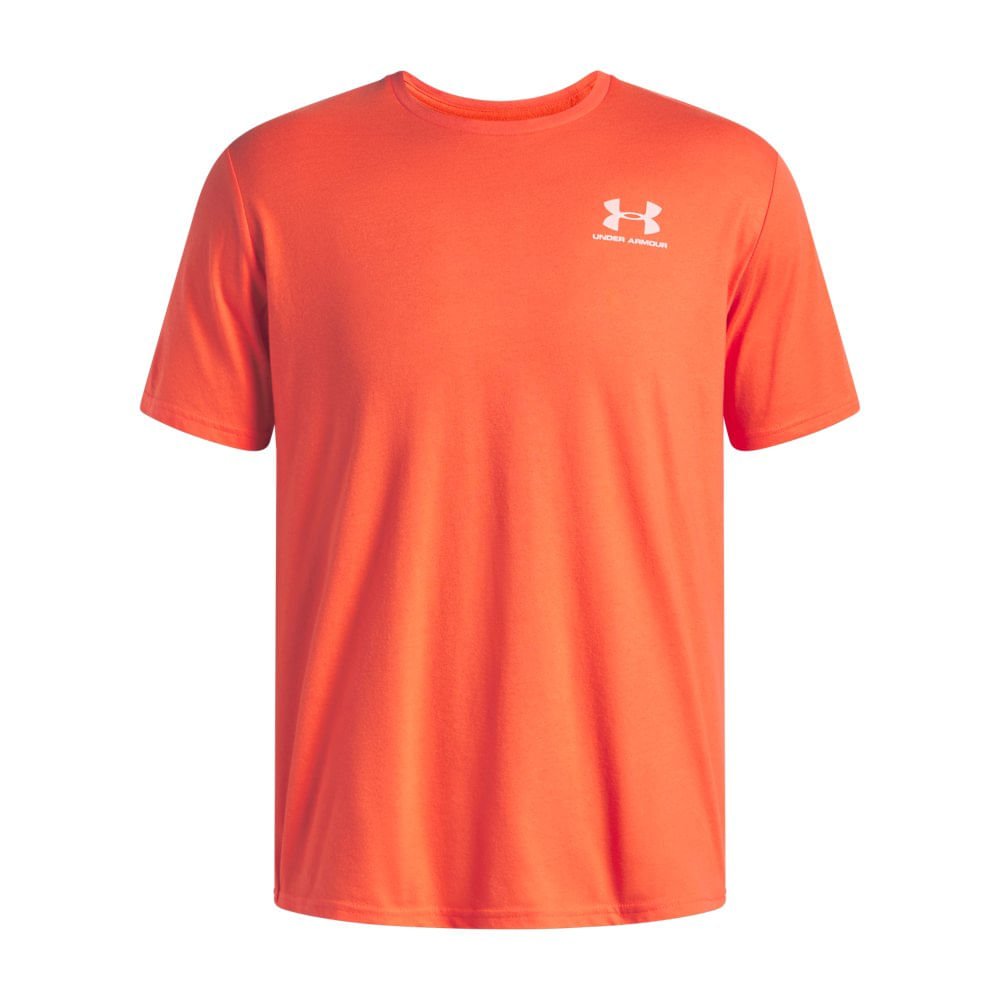 Camiseta Sportstyle Under Armour Left Chest Masculina Laranja 3
