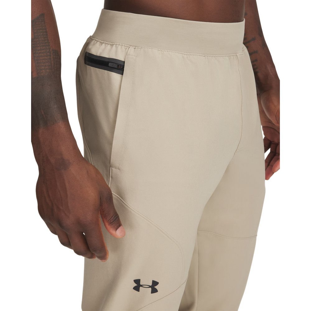 Calça Sportstyle Under Armour Unstoppable Tapered Masculina Bege 4