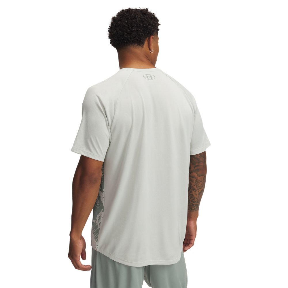 Camiseta de Treino Under Armour Tech Fade Masculino Verde 2