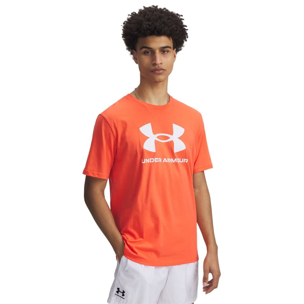 Camiseta Sportstyle Under Armour Logo Update Masculina Laranja 1