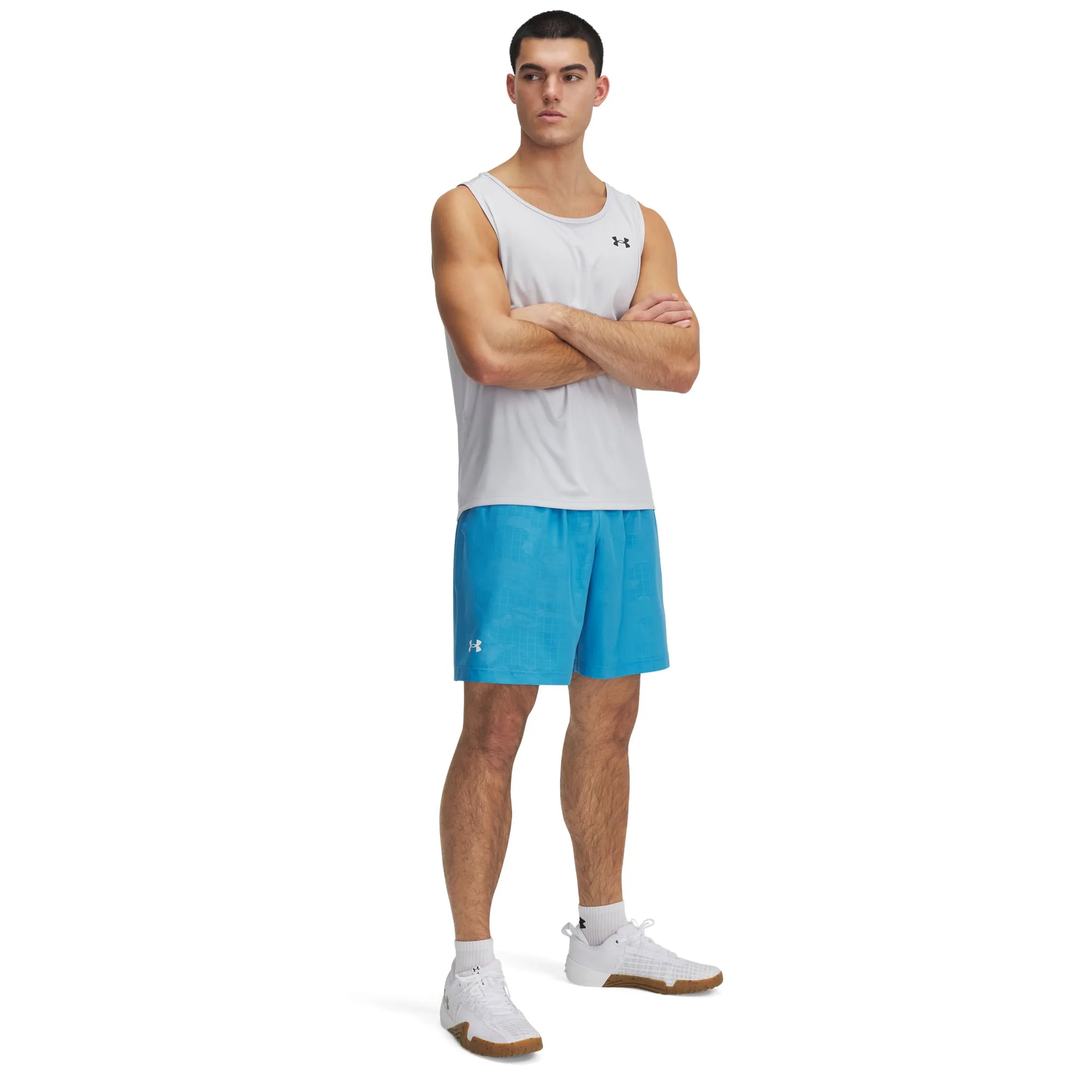 Shorts de Treino Under Armour Tech Masculino Azul 3