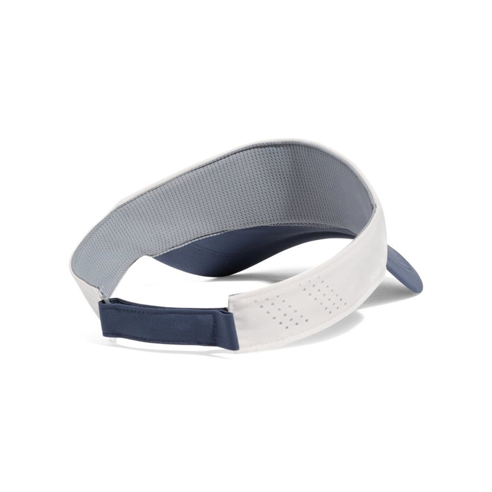Viseira de Corrida Under Armour Iso-Chill Launch Branco/Azul 2