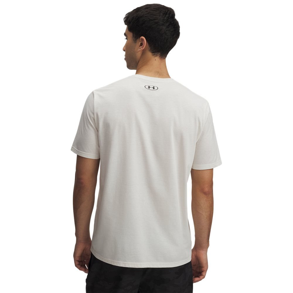 Camiseta de Treino Under Armour ABC Camo Boxed Masculina Branco 2