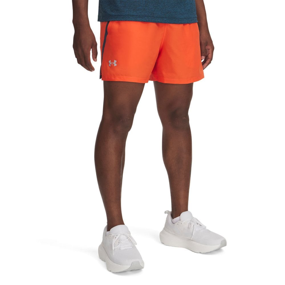 Shorts de Corrida Under Armour Launch 5 Masculino Laranja 1