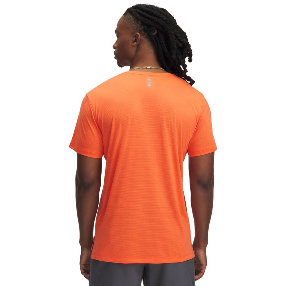 Camiseta de Corrida Under Armour Launch Masculina Laranja 2