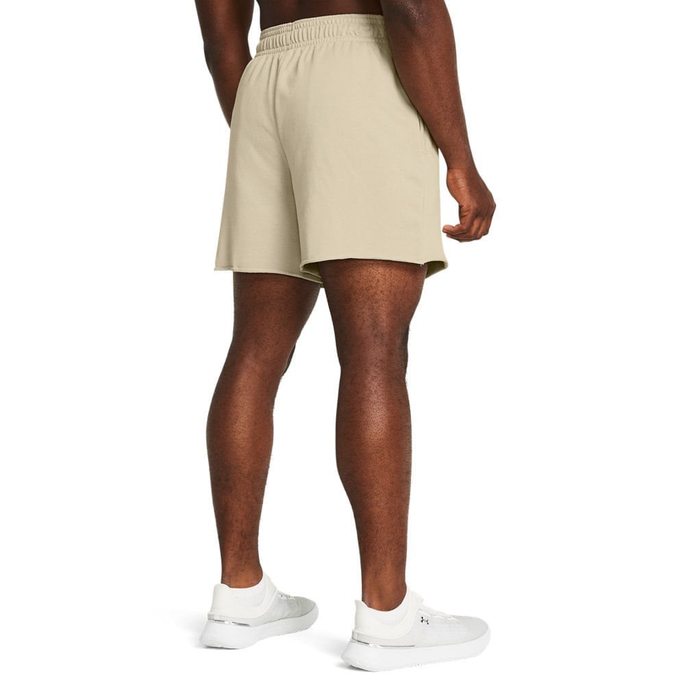 Shorts Sportstyle Under Armour Rival Terry Masculino Bege 3