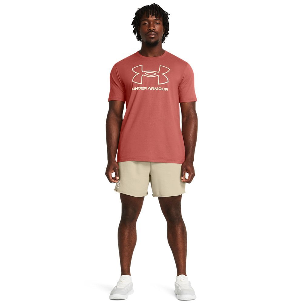 Shorts Sportstyle Under Armour Rival Terry Masculino Bege 4