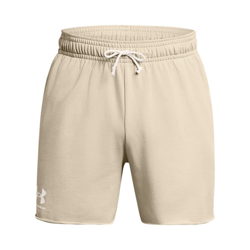 Shorts Sportstyle Under Armour Rival Terry Masculino Bege 5