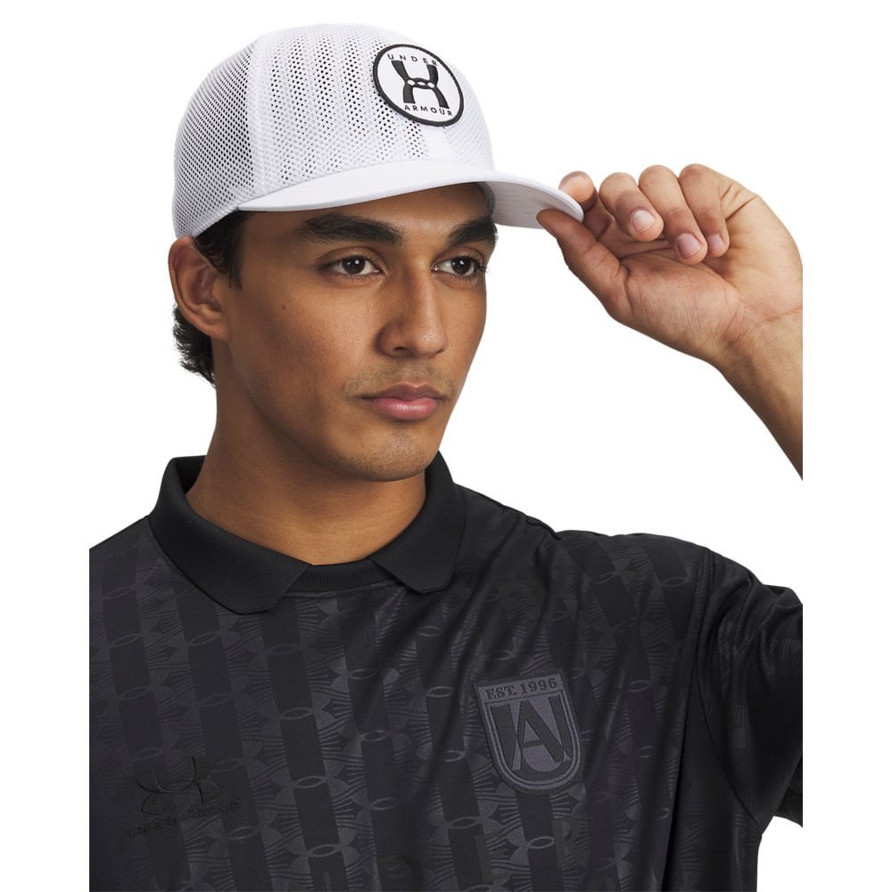 Boné Masculino Under Armour Sportstyle Mesh Snapback Branco 3