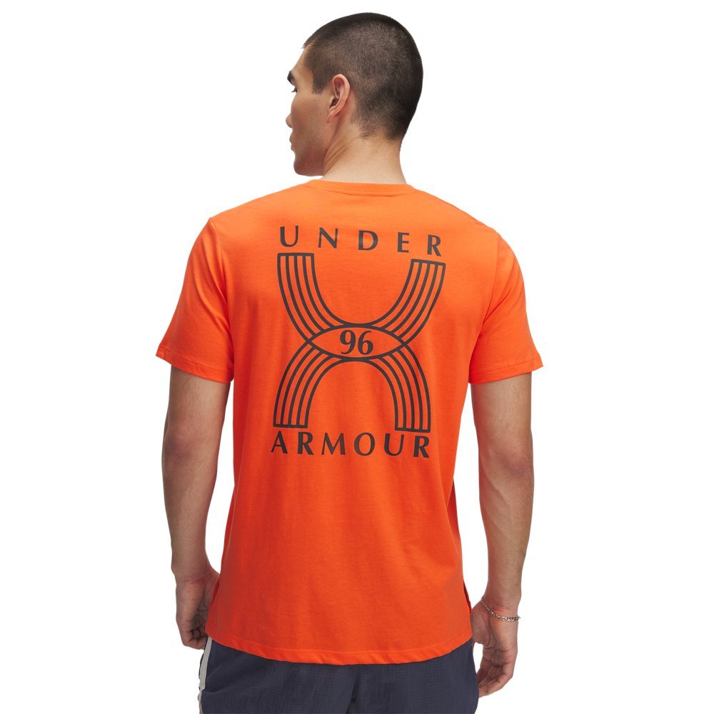 Camiseta de Corrida Under Armour Run 96 Masculina Laranja 2