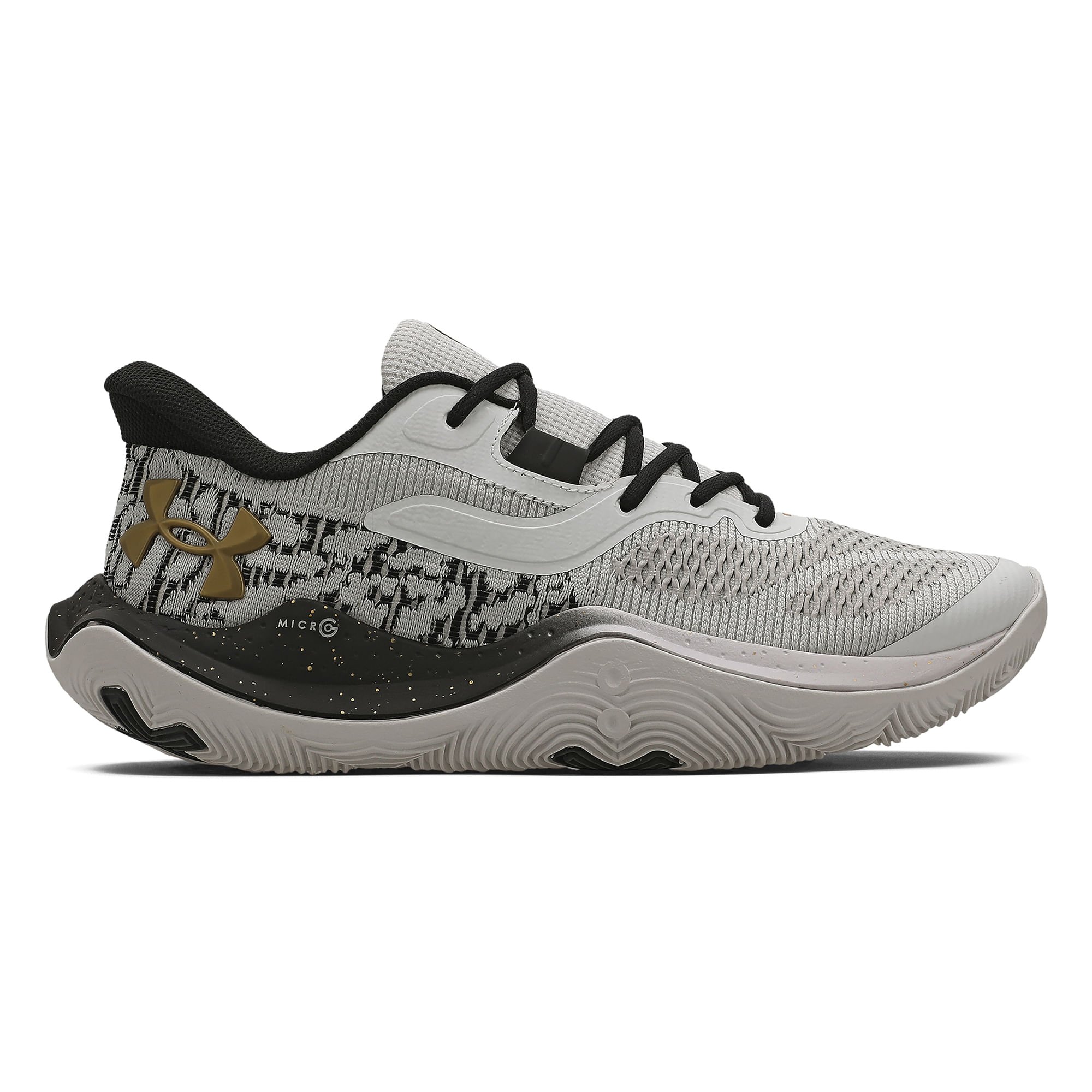 Tênis de Basquete Under Armour Dime Masculino Cinza 1