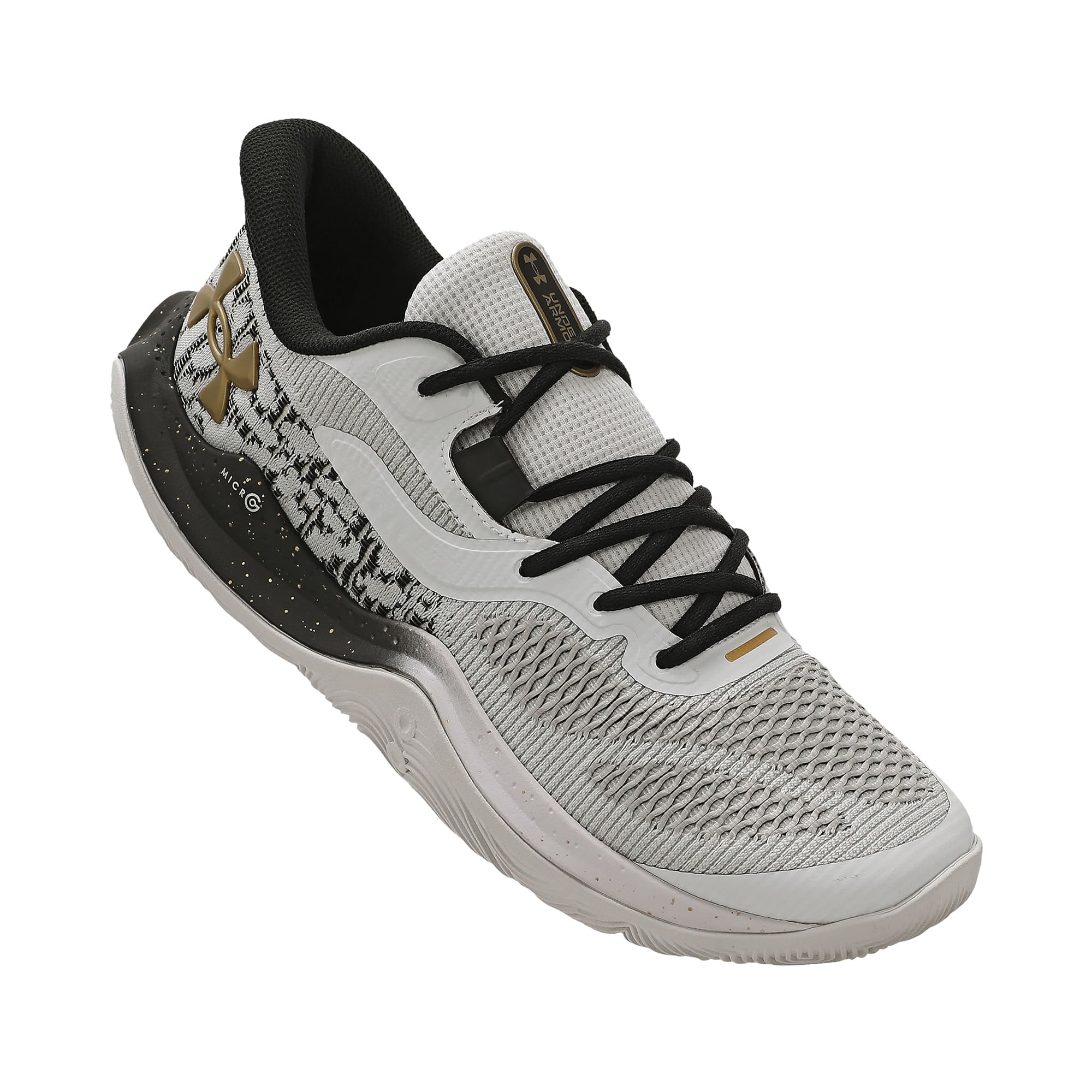 Tênis de Basquete Under Armour Dime Masculino Cinza 2