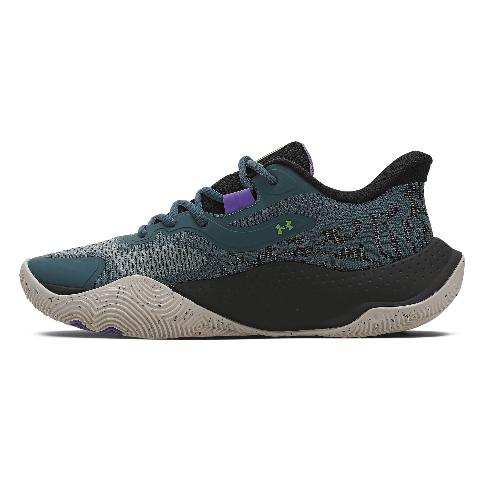 Tênis de Basquete Under Armour Dime Masculino Verde 4