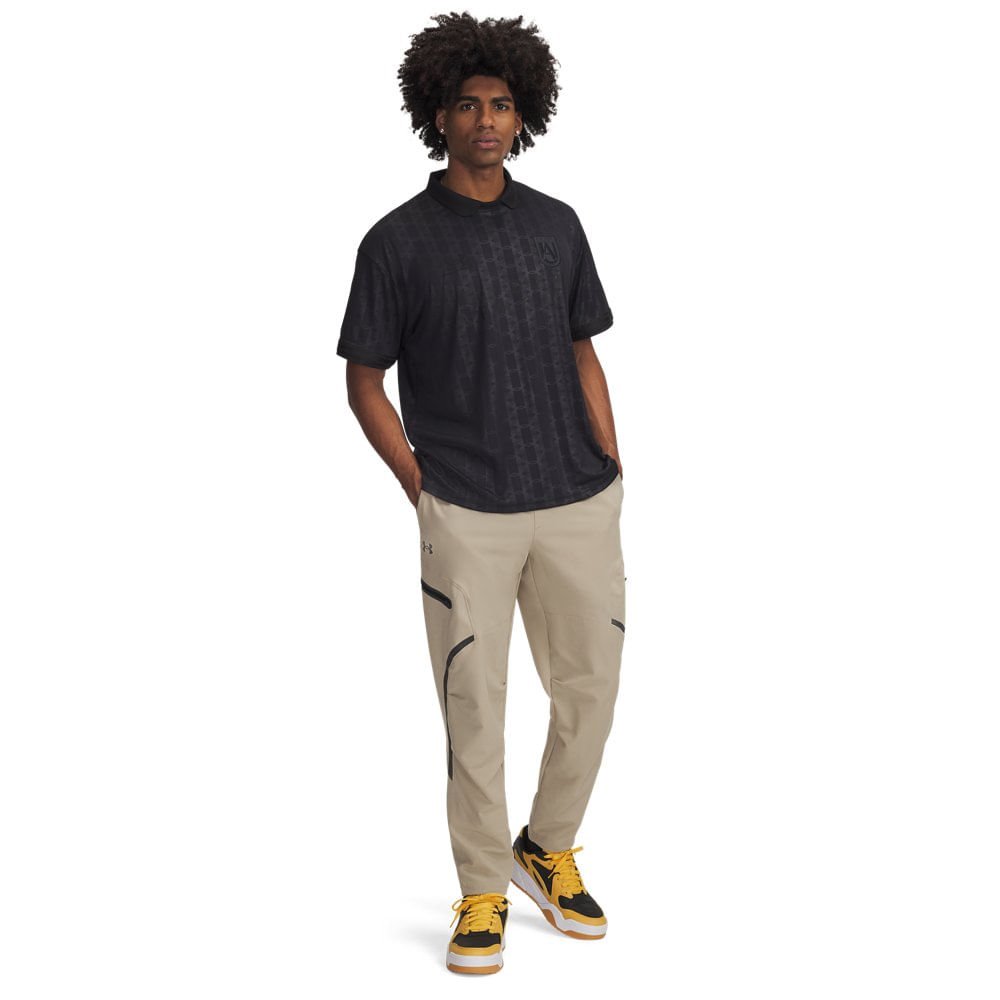 Camiseta Futebol Masculina Under Armour 96 Terrace Preto 4