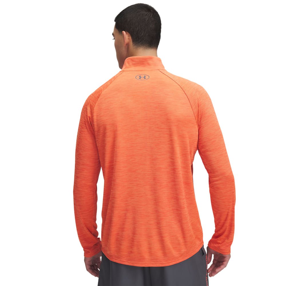 Blusa de Treino Under Armour Tech Textured Masculina Laranja 2