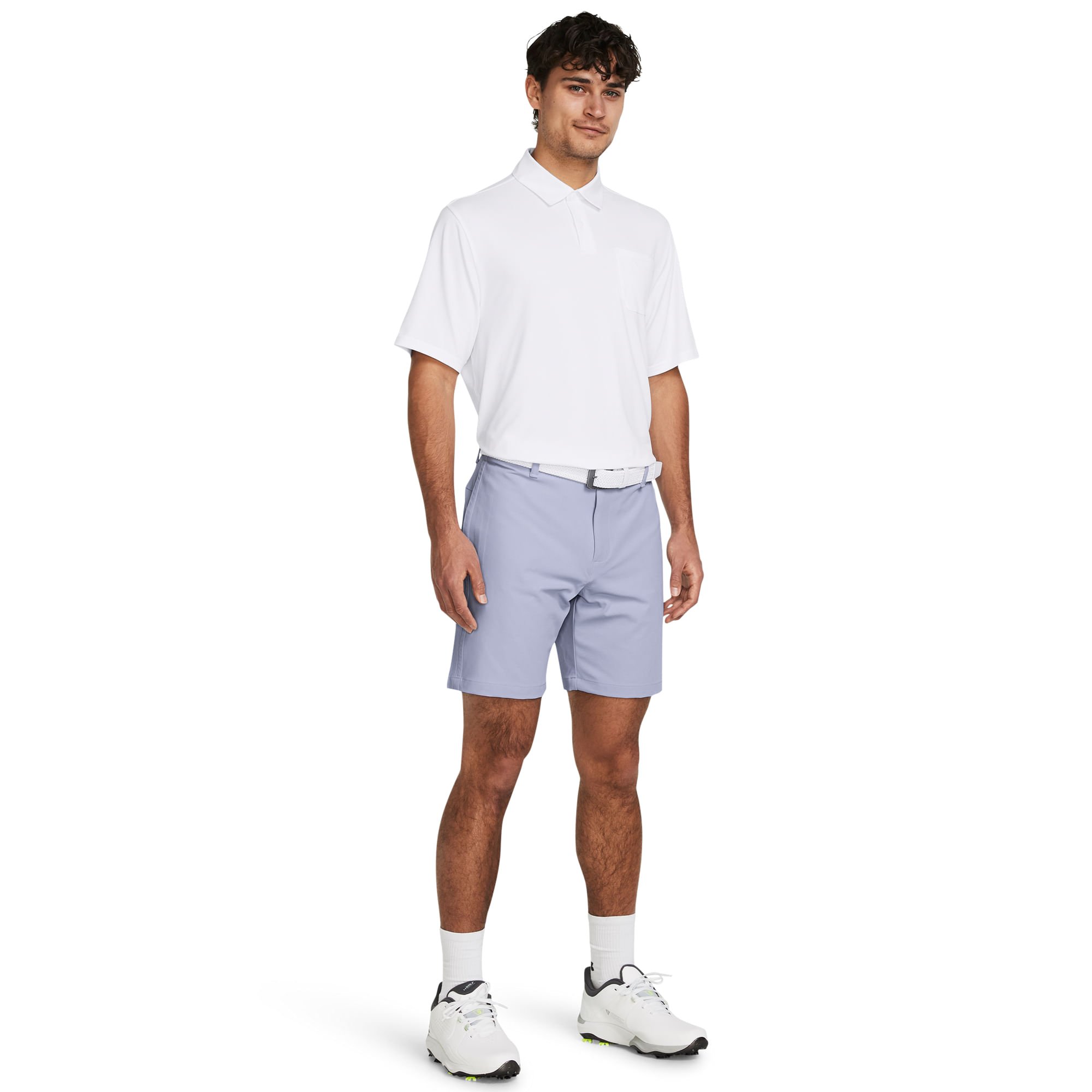 Cinto de Golf Under Armour Braided Masculino Branco 4
