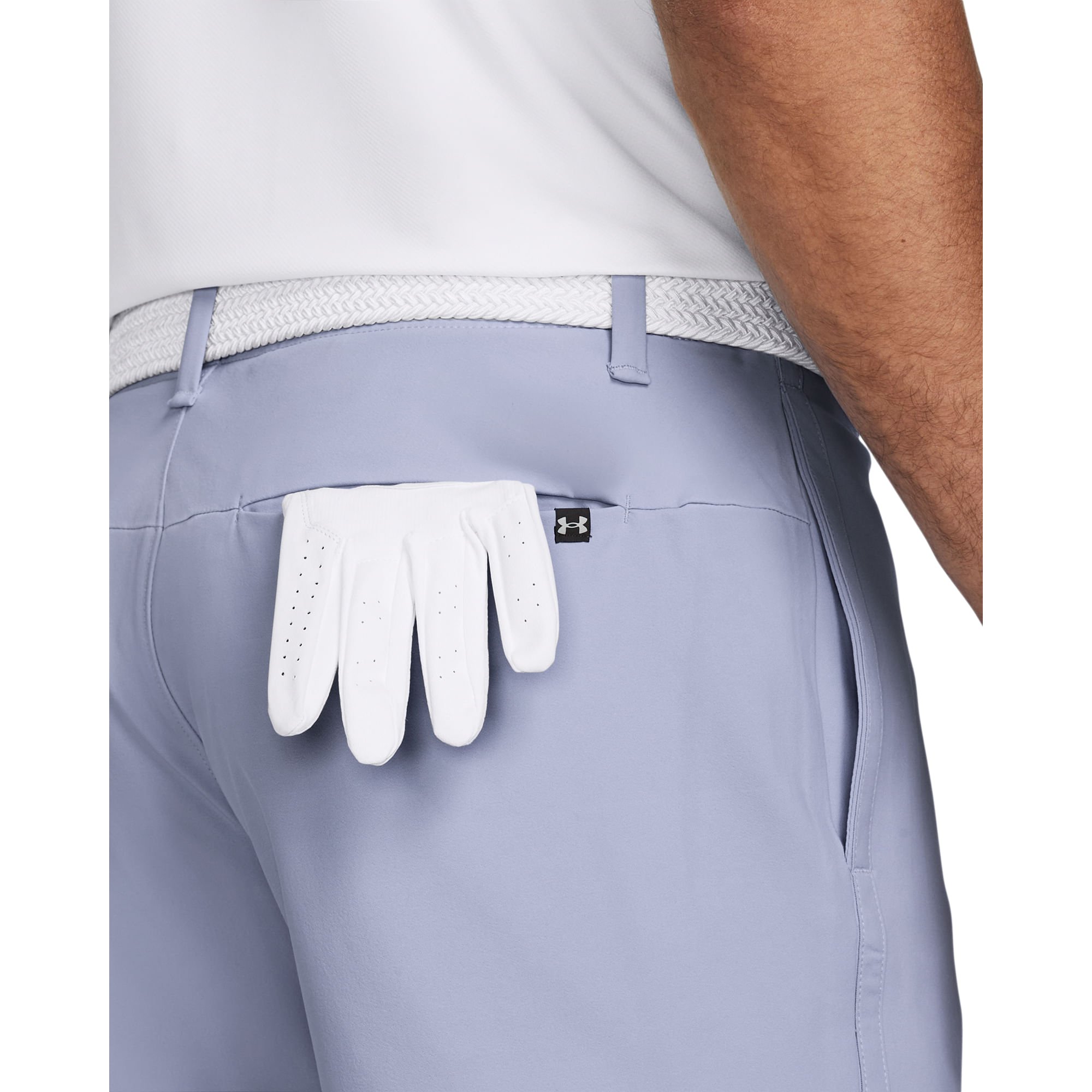 Cinto de Golf Under Armour Braided Masculino Branco 5