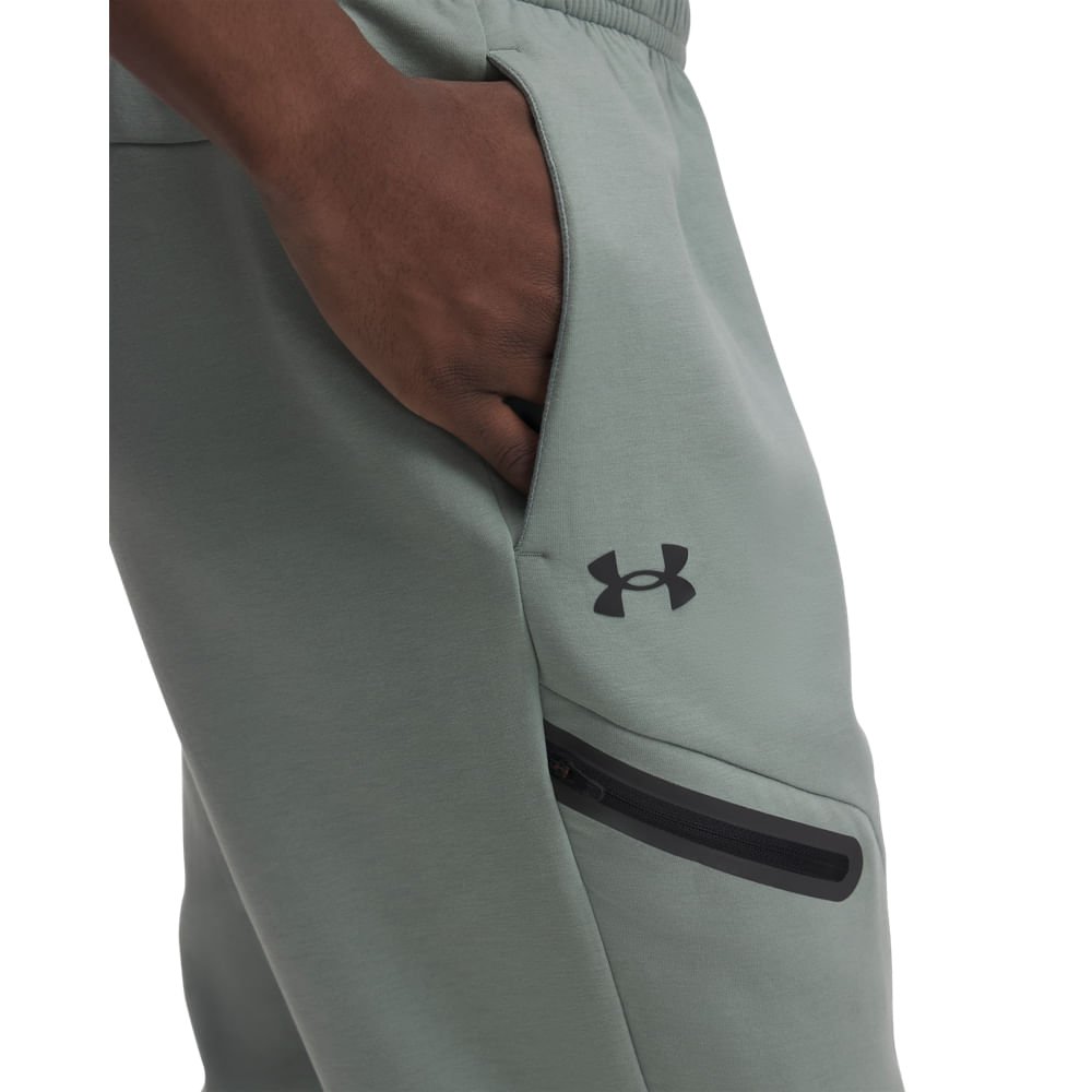 Calça de Treino Under Armour Unstoppable Fleece Masculina Verde 4