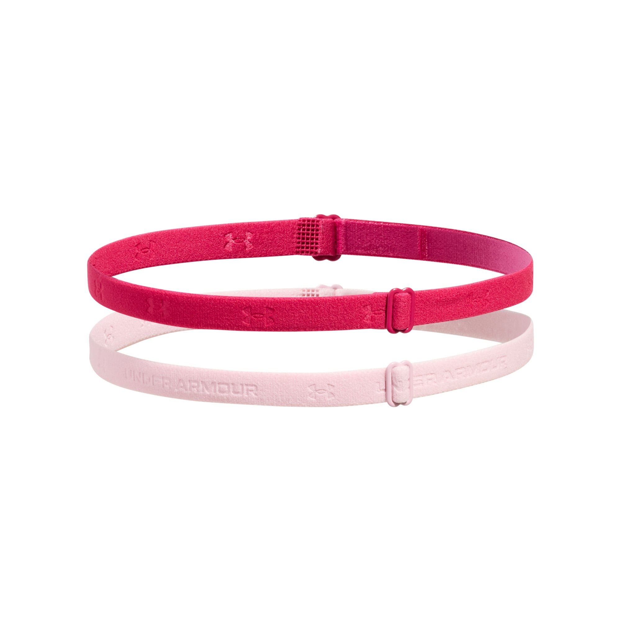 Faixa de Cabelo Under Armour Adjustable Mini Bands Feminina Rosa 2