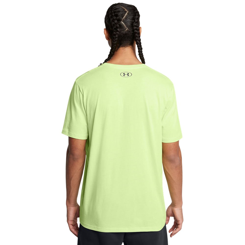 Camiseta de Treino Masculina Under Armour Sportstyle Left Chest Verde 2