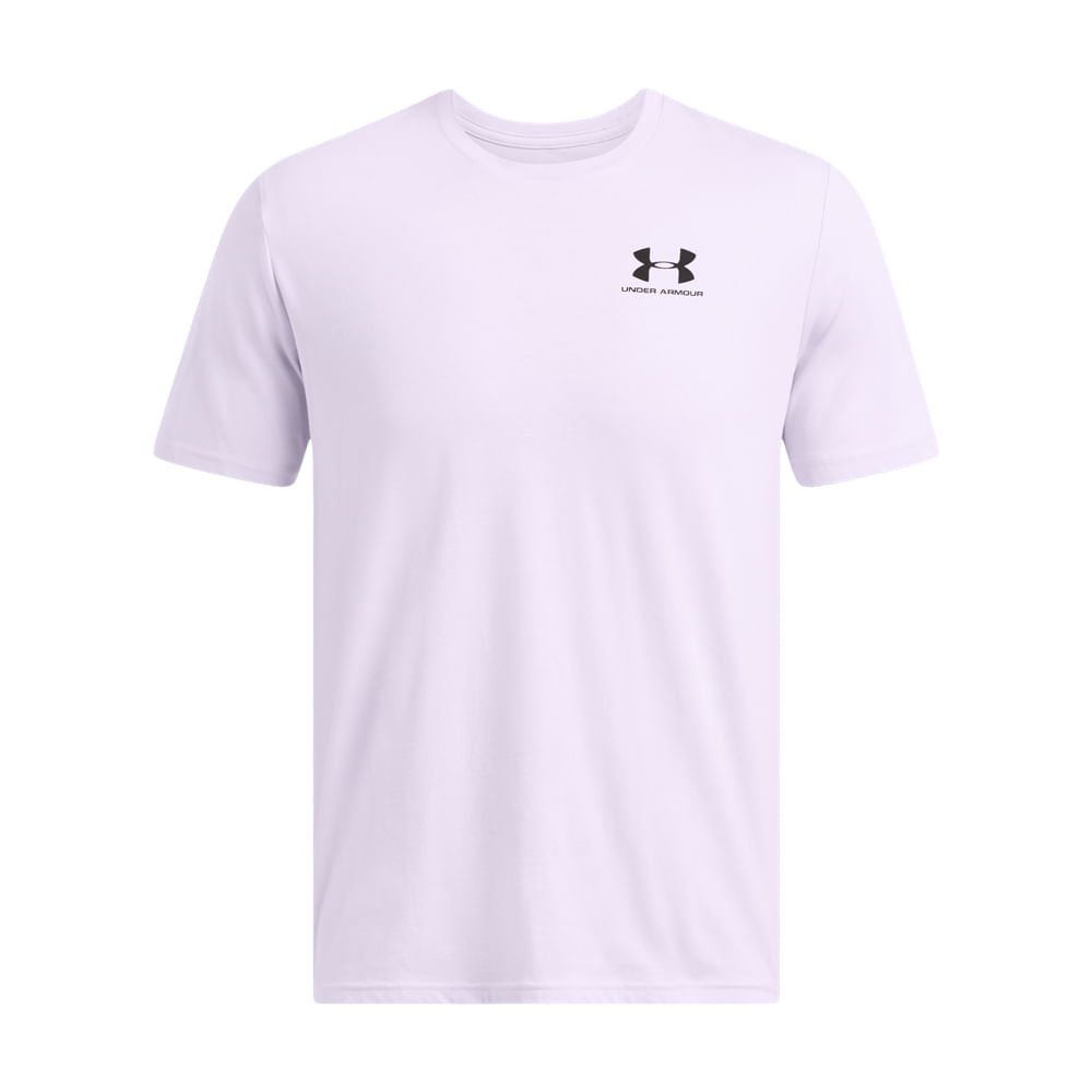 Camiseta de Treino Masculina Under Armour Sportstyle Left Chest Roxo 3