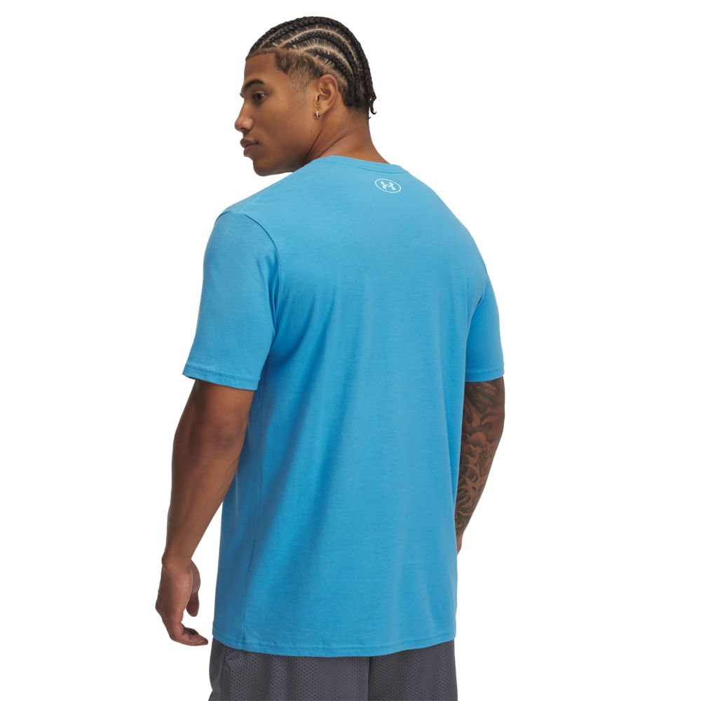 Camiseta Sportstyle Under Armour Shaded Masculina Azul 2