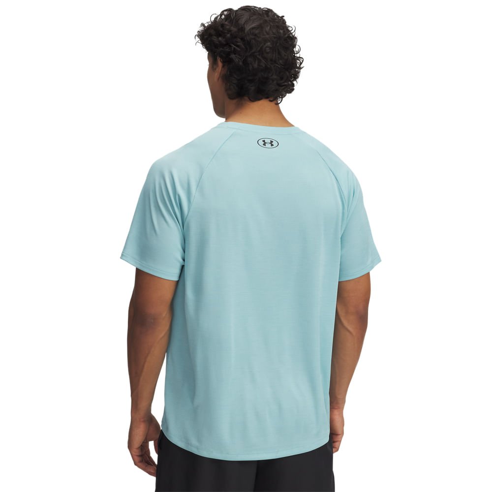 Camiseta de Treino Under Armour Tech Textured Masculino Azul 2
