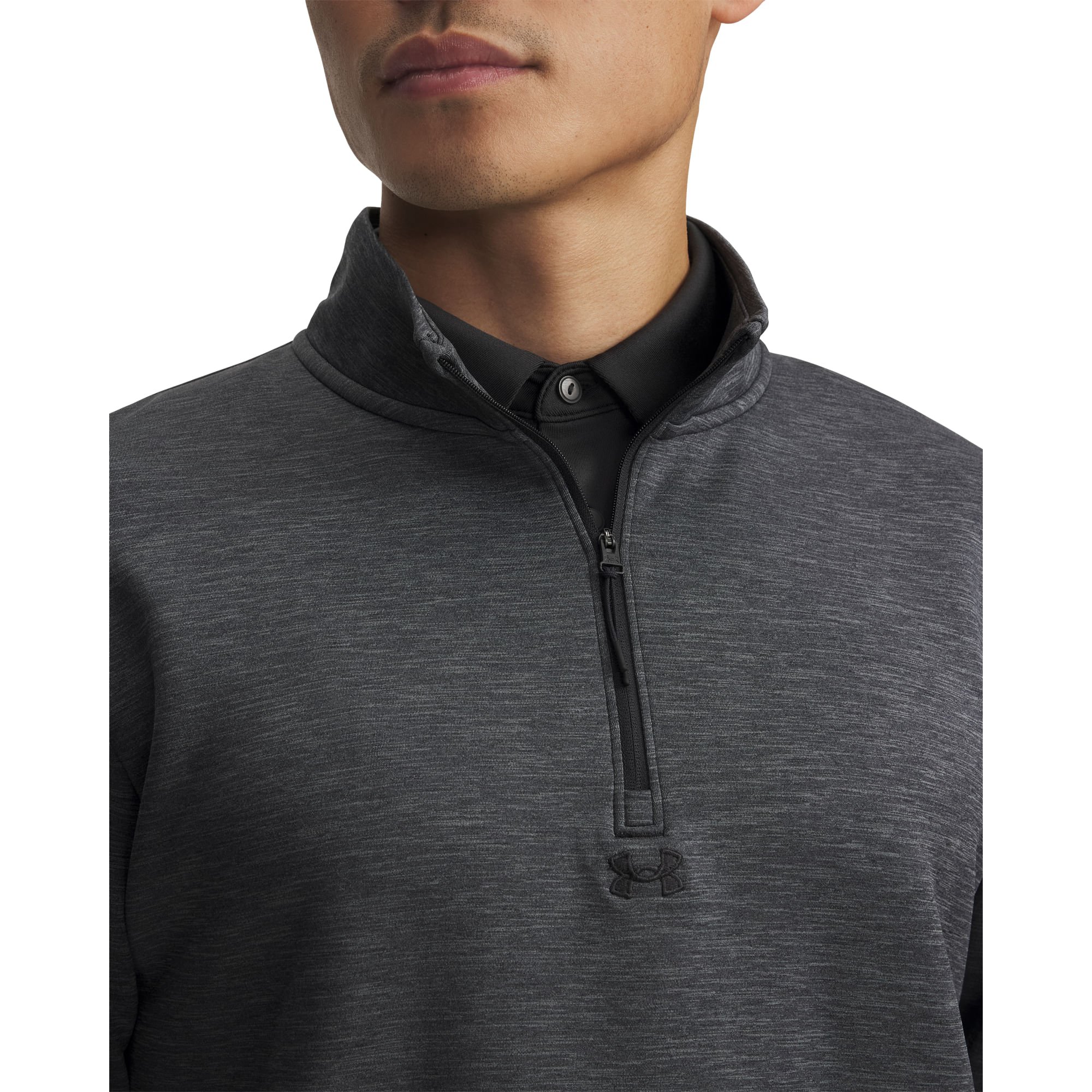Blusa de Golf Under Armour Drive Milayer Masculina Cinza 5
