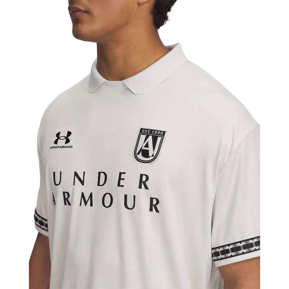 Camiseta Futebol Under Armour 96 Terrace Masculina Branco 2