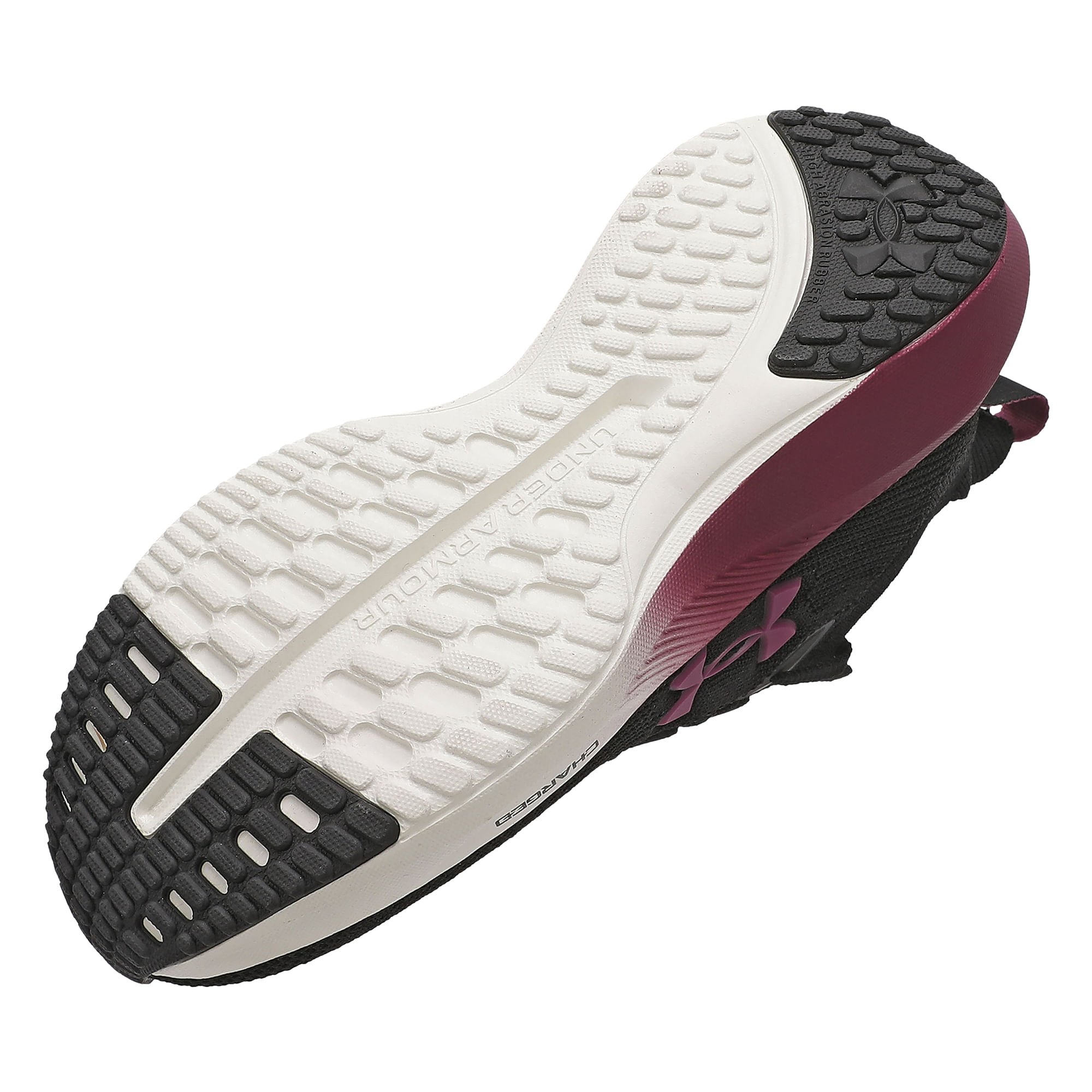 Tênis de Corrida Under Armour Charged Slight 3 SE Feminino Preto/Vinho 5