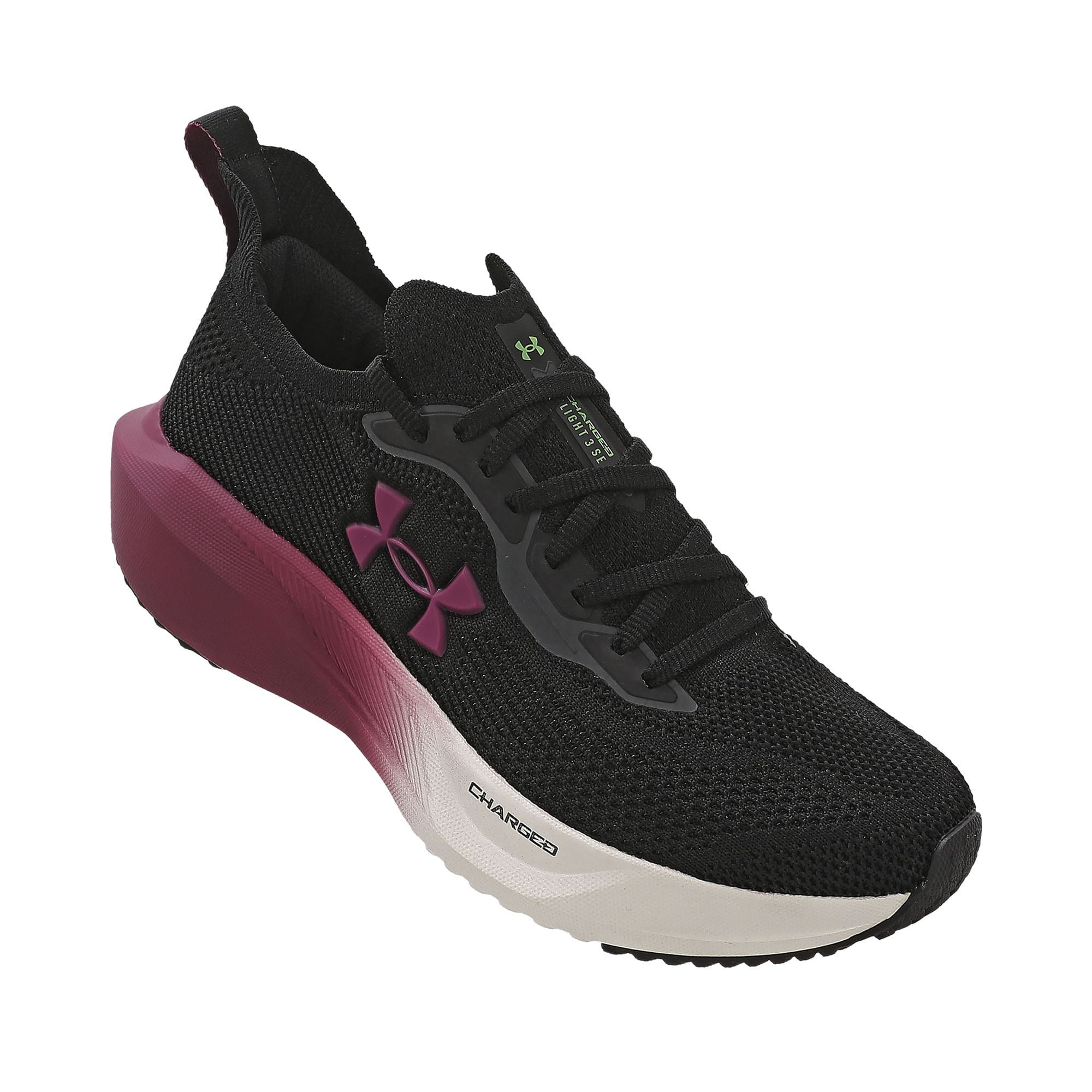 Tênis de Corrida Under Armour Charged Slight 3 SE Feminino Preto/Roxo 2