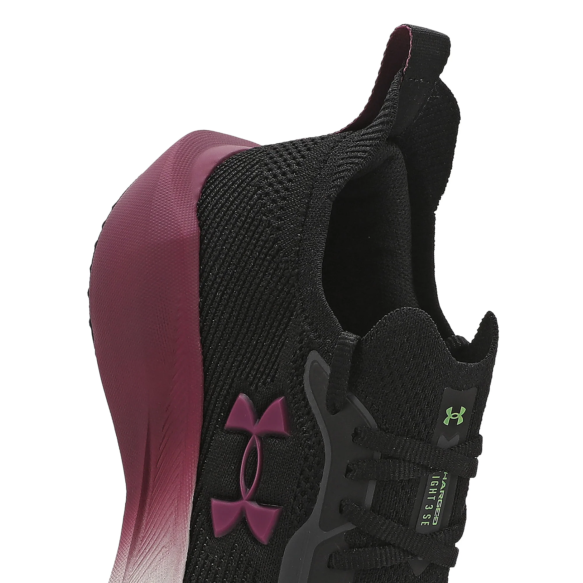 Tênis de Corrida Under Armour Charged Slight 3 SE Feminino Preto/Vinho 8