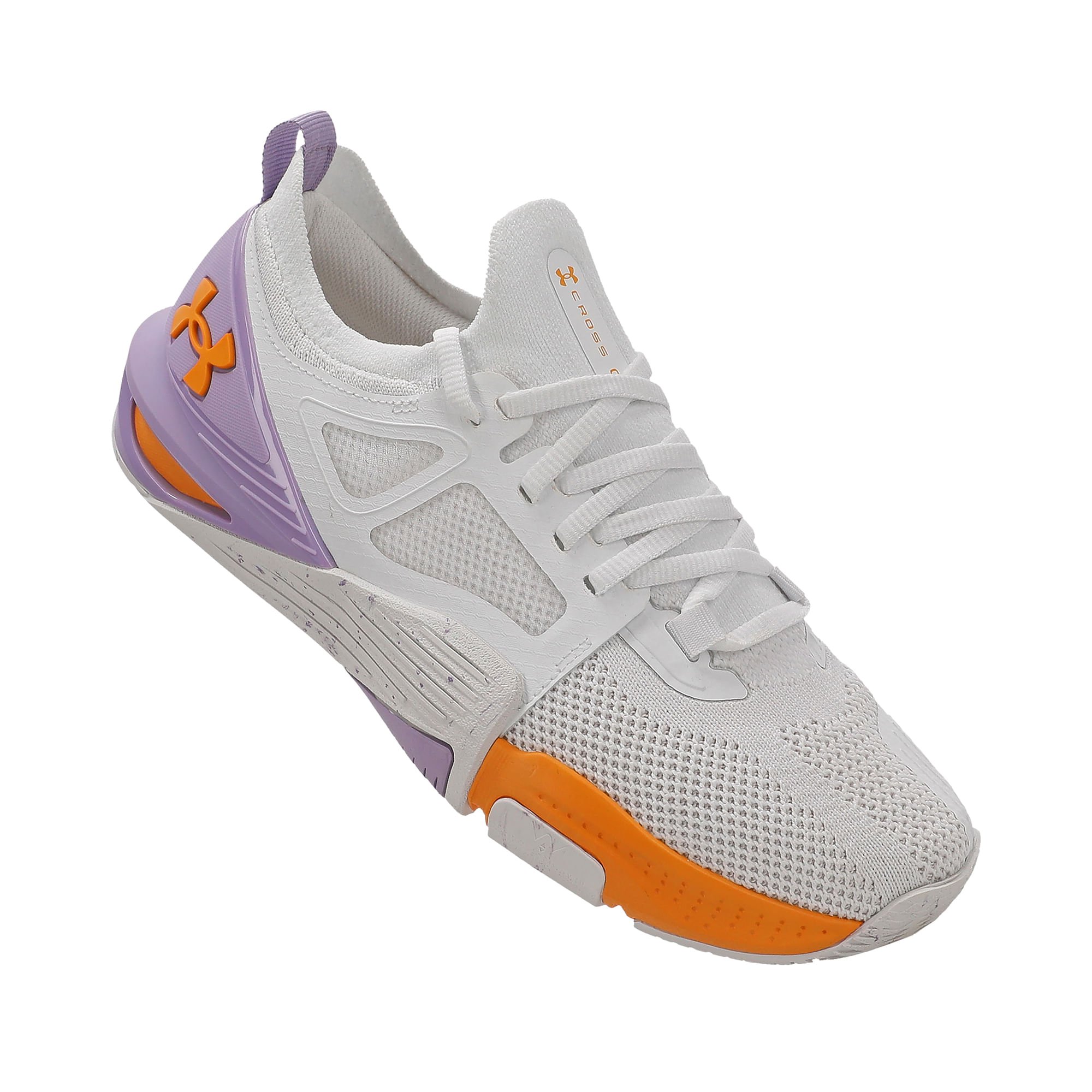 Tênis de Treino Under Armour Tribase Cross 2 Branco/Roxo/Laranja 3