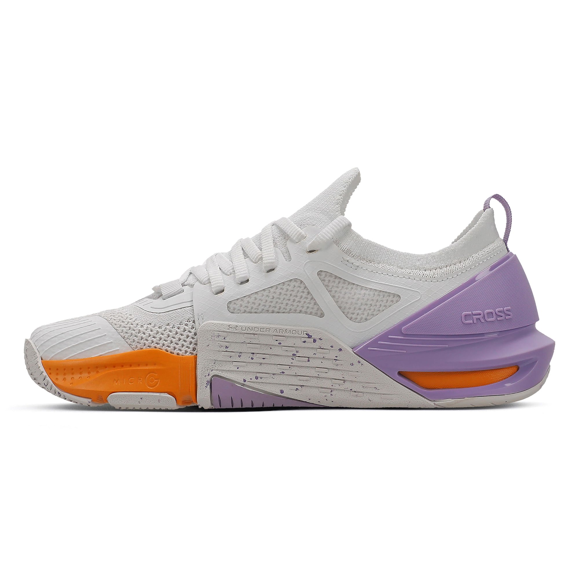 Tênis de Treino Under Armour Tribase Cross 2 Branco/Roxo/Laranja 4