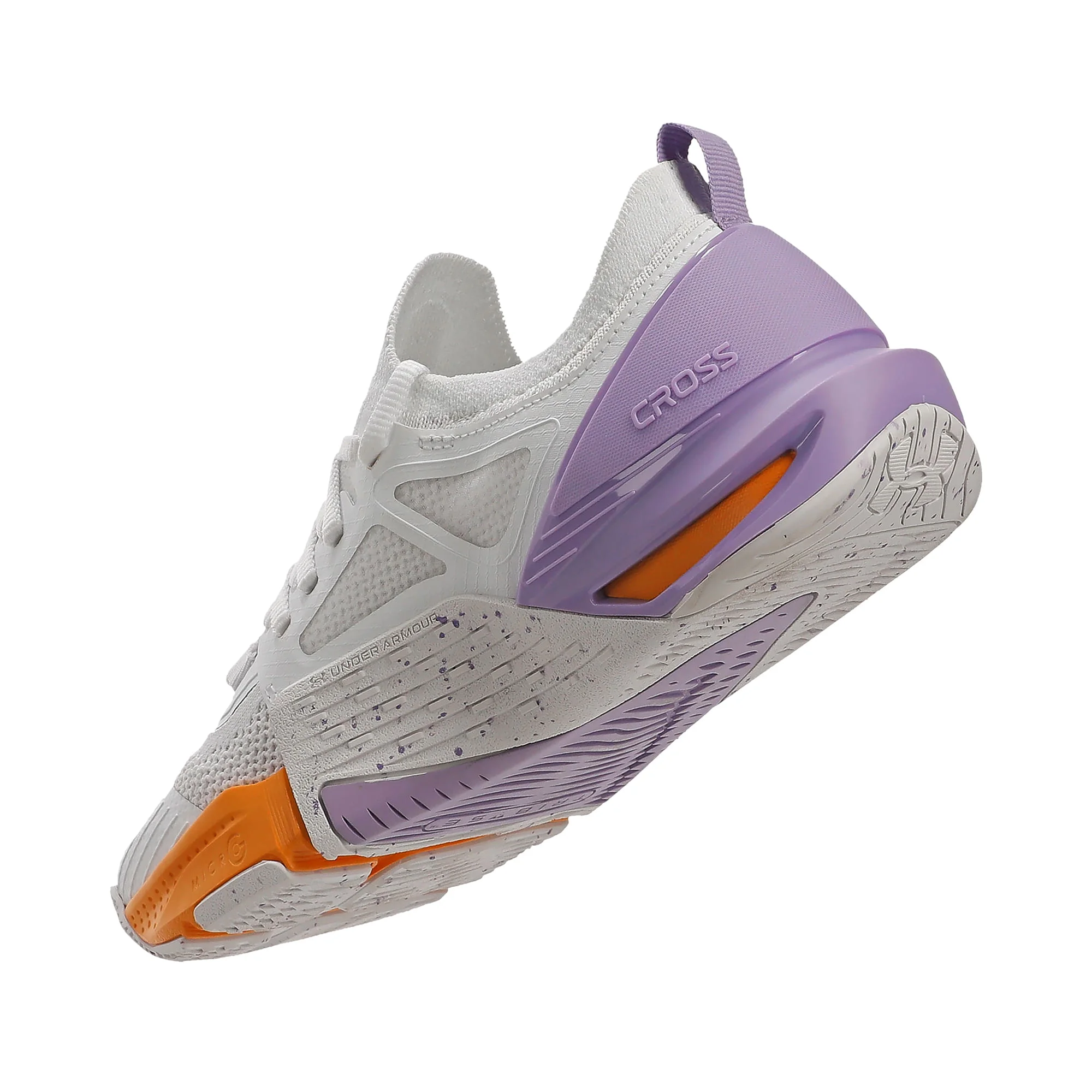 Tênis de Treino Under Armour Tribase Cross 2 Branco/Roxo/Laranja 5