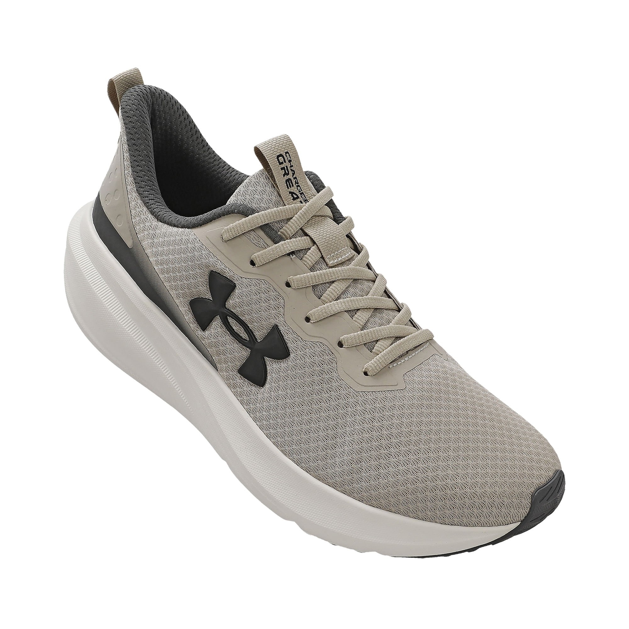 Tênis de Corrida Under Armour Charged Great Masculino Cinza 3