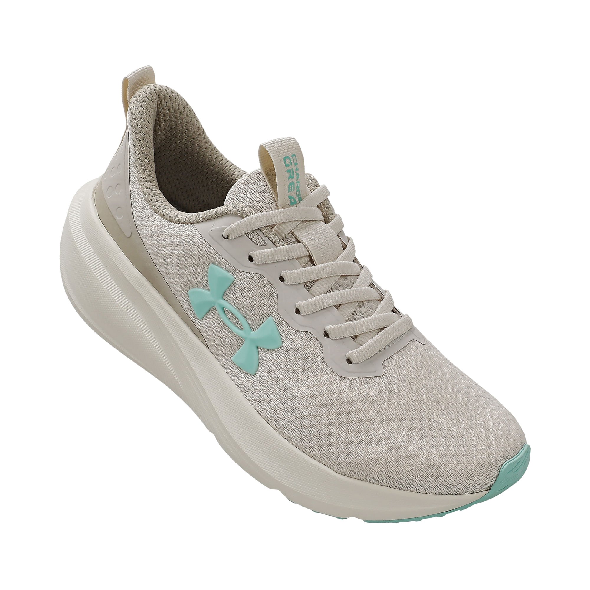 Tênis de Corrida Under Armour Charged Great Feminino Cinza/Verde 3