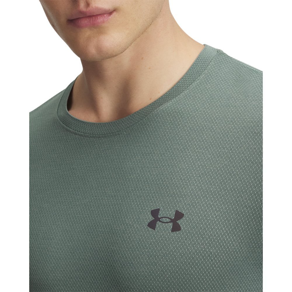 Camiseta de Treino Masculina Under Armour Rush Seamless Legacy Verde 3