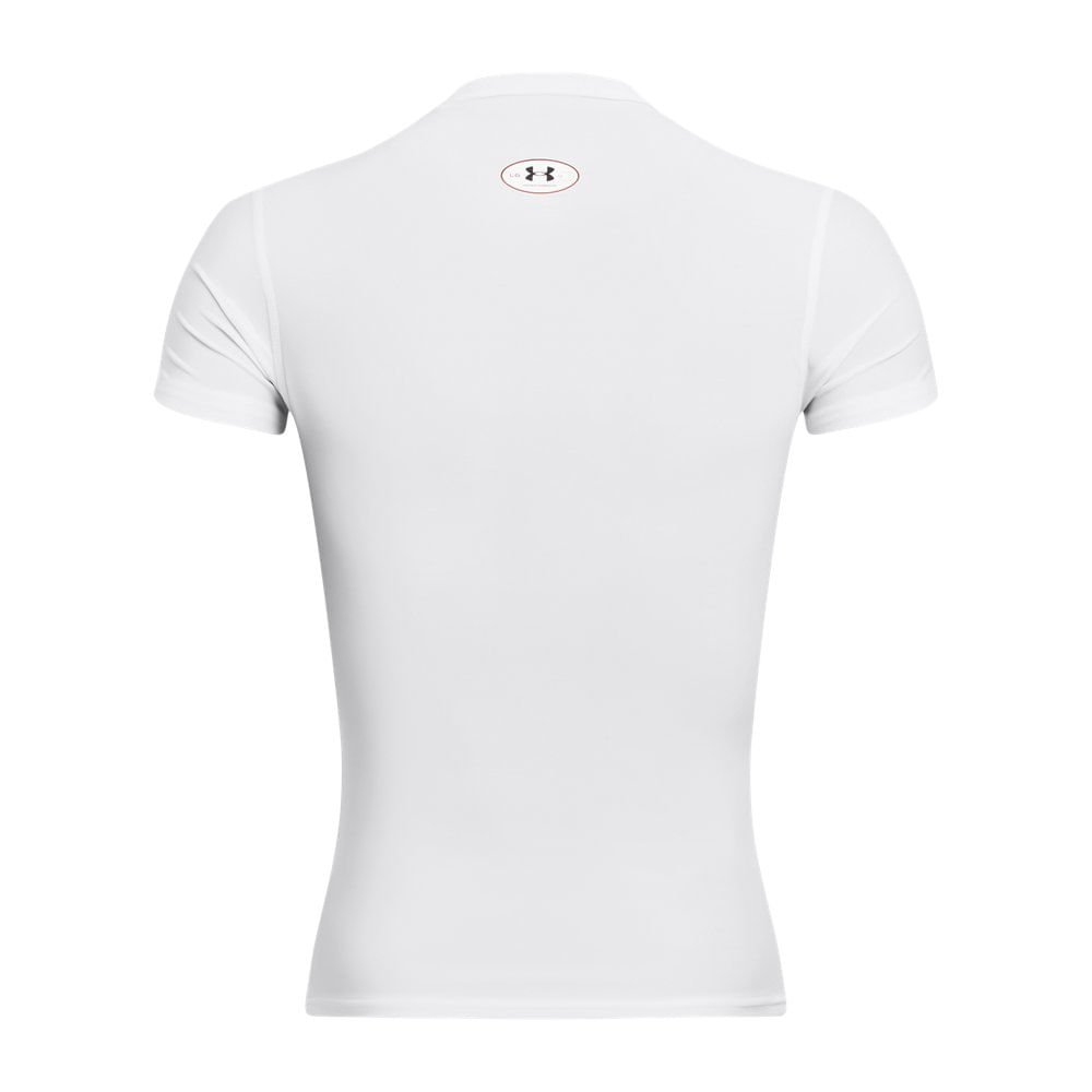 Camiseta de Treino Under Armour Heatgear Masculina Branco 4