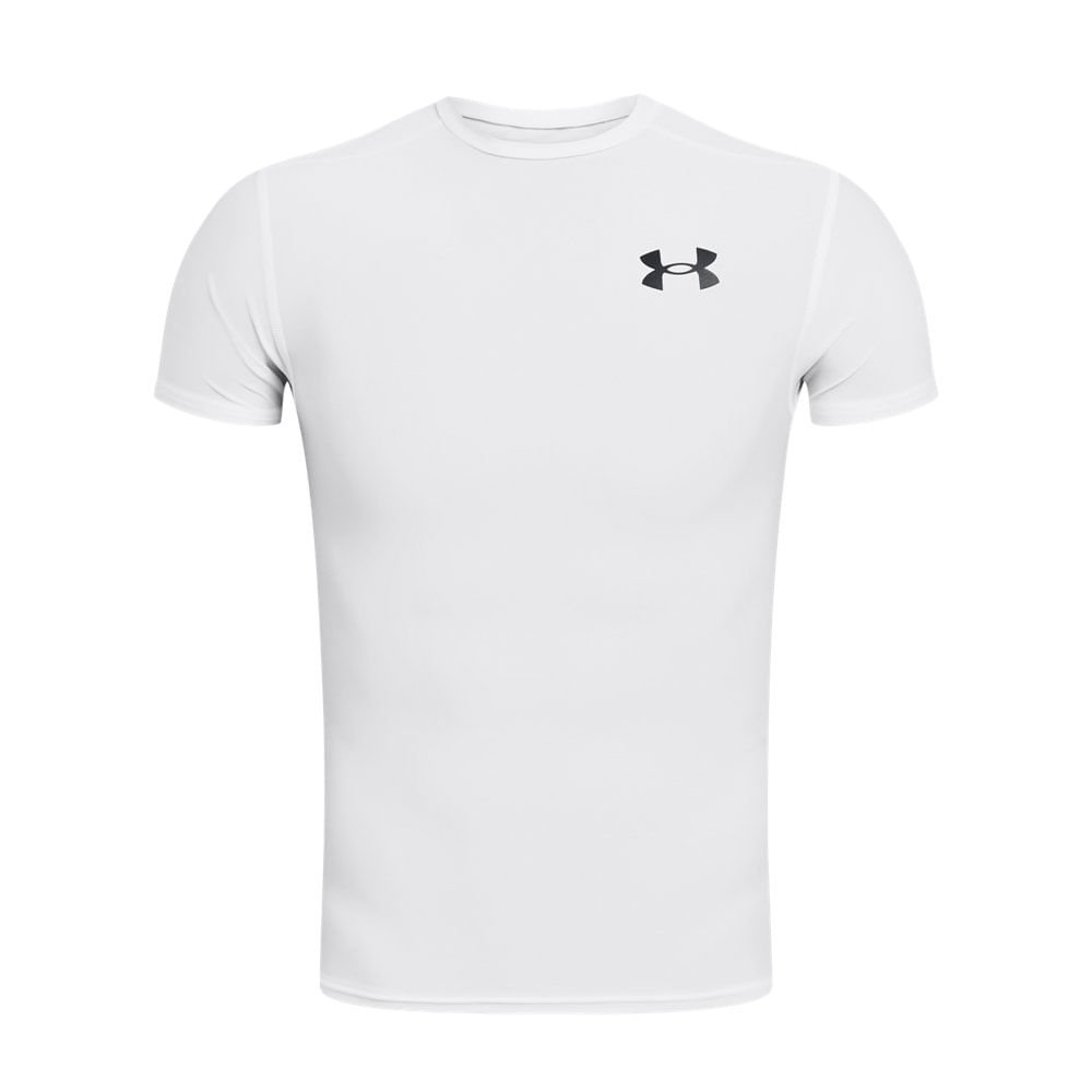 Camiseta de Treino Under Armour Heatgear Masculina Branco 3