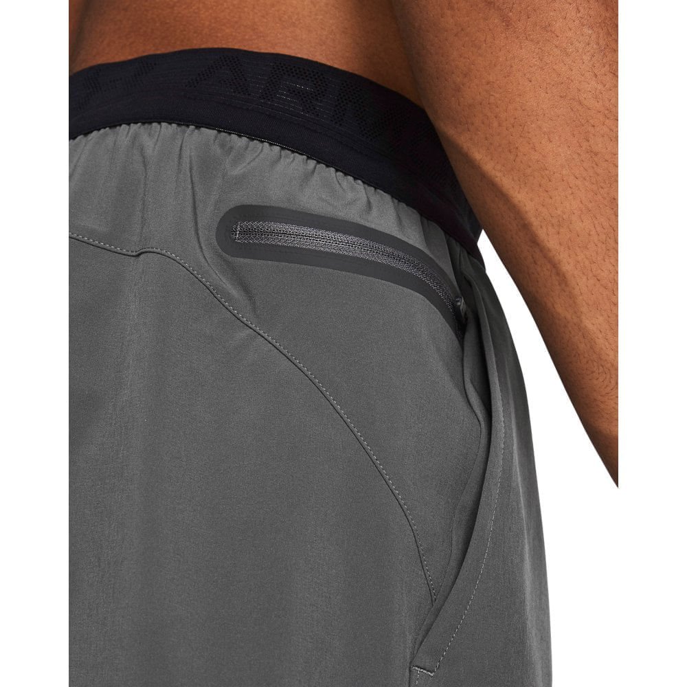Shorts de Treino Under Armour Vanish Elite Masculino Cinza 4