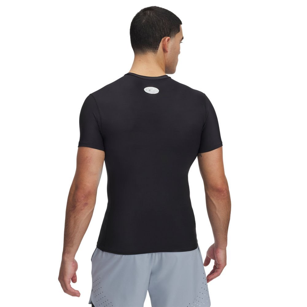 Camiseta de Treino Under Armour Heatgear Masculina Preto 2