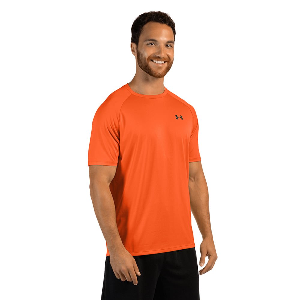 Camiseta de Treino Under Armour Velocity Tee 2.0 Masculina Laranja 3