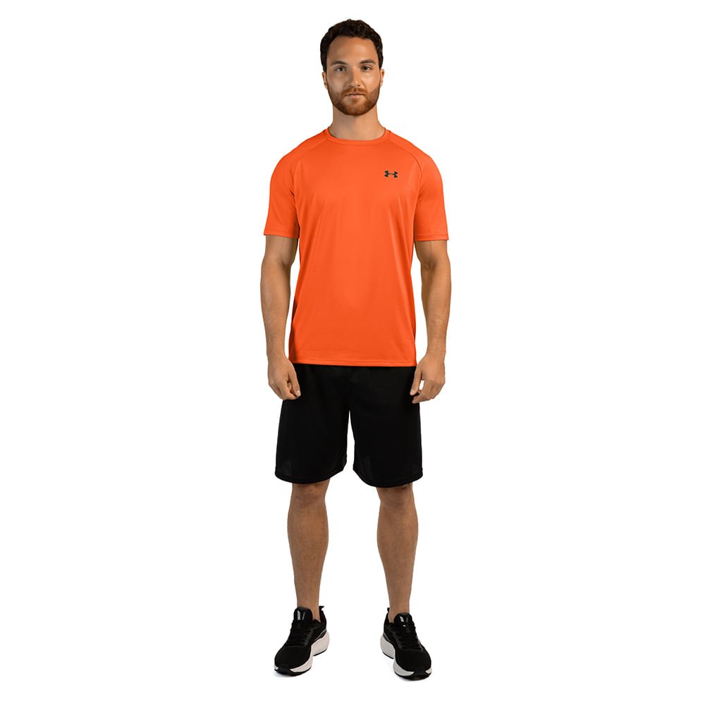 Camiseta de Treino Under Armour Velocity Tee 2.0 Masculina Laranja 4