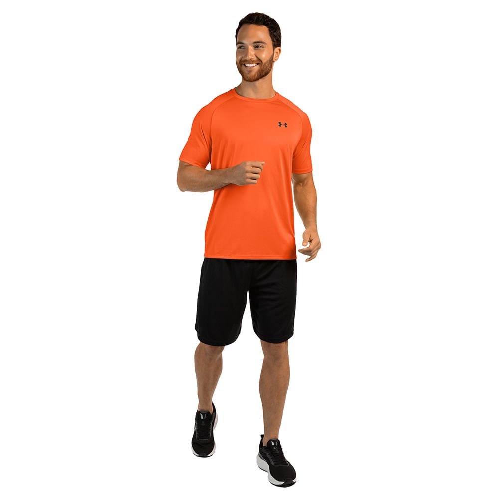 Camiseta de Treino Under Armour Velocity Tee 2.0 Masculina Laranja 5