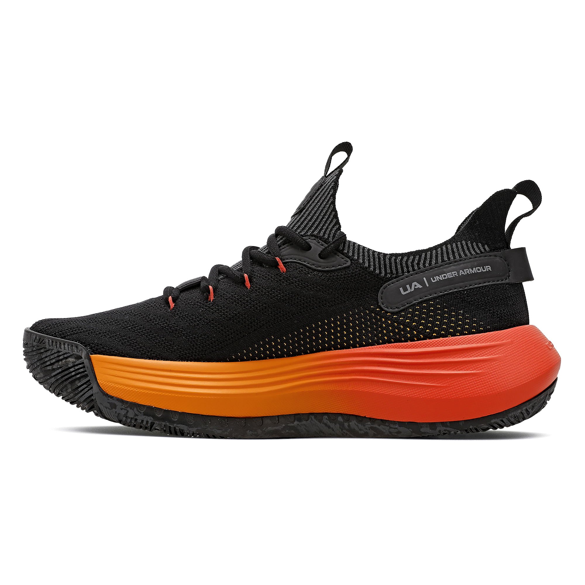 Tênis de Basquete Under Armour Hooper Masculino Preto/Laranja 4