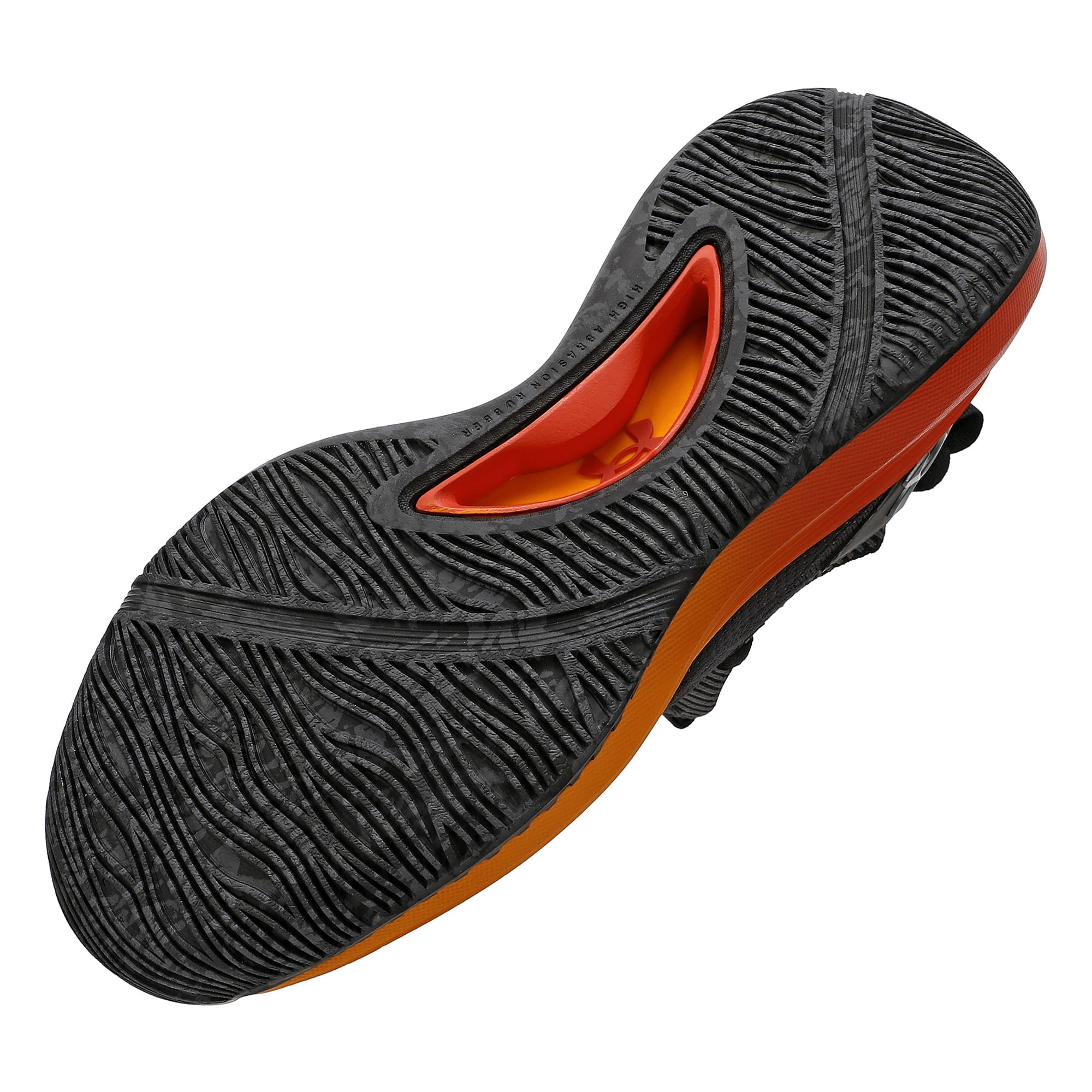 Tênis de Basquete Under Armour Hooper Masculino Preto/Laranja 6